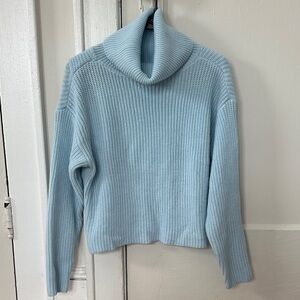Light Blue Turtleneck Sweater